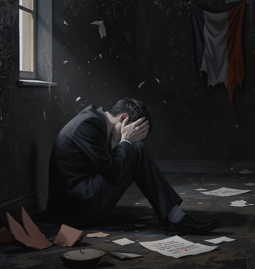 Burn-out, le scandale silencieux : comment la France nie l’épuisement de ses travailleurs Burn-out français, Illustration